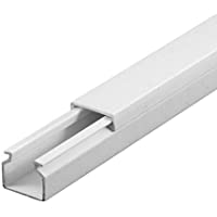 SCOS Smartcosat Canaleta para cables de 10 m (12 x 12 mm de alto x 10 x 1 m de ancho)- autoadhesiva- de plástico PVC…